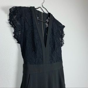 Bebe Black Lace Jumpsuit